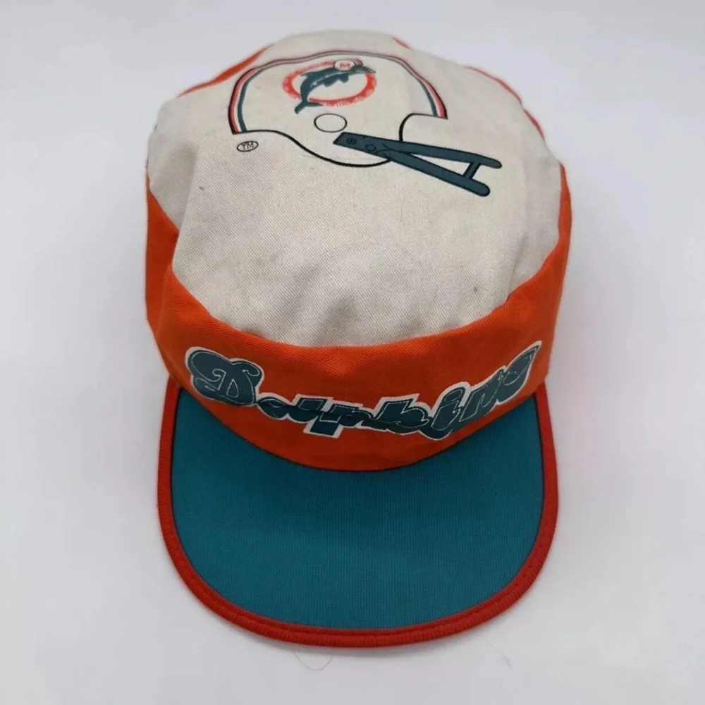 NFL Miami Dolphins White, Orange & Teal Camp Hat - Picture 1 of 12